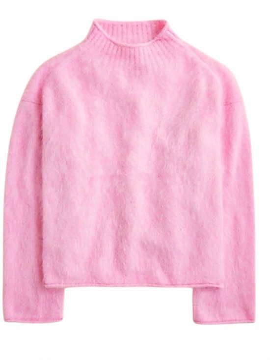 J. Crew Sweaters - J.‎ CREW Sweet Hibiscus Brushed Cashmere Rollneck Sweater